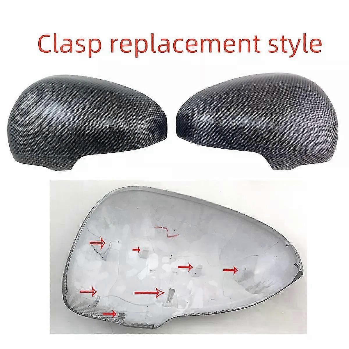 Gloss Carbon Rearview Shell Car Modification Accessories Door Mirror Covers for Compatible Vehicles