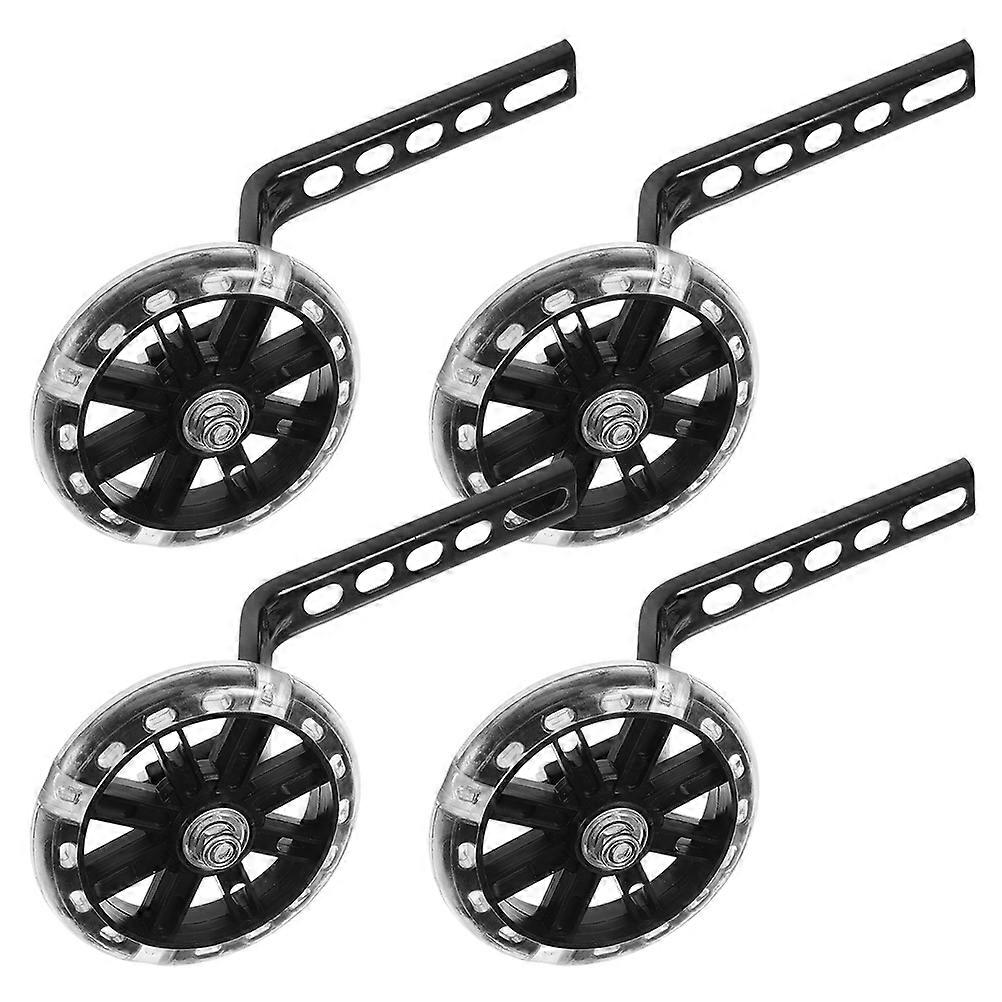 Easy Installation Bike Stabilisers For Kids Round Shape PP Material Cycling Practice 2 Pairs