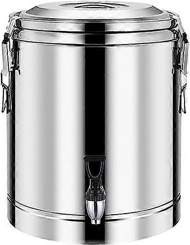 Stainless Steel Insulated Barrel Coffee Urn With Tap, 10 L Capacity, Hot Water Dispenser For Party Cafe Hotel