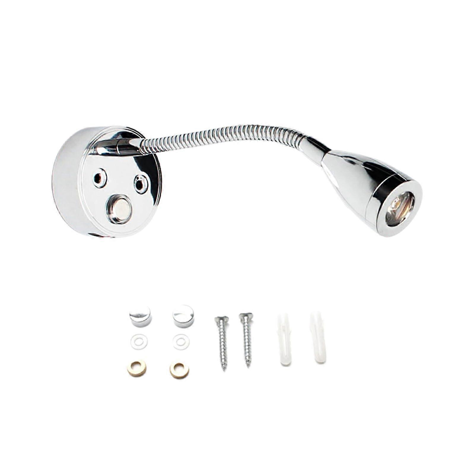 Adjustable For Boots LED Wall Light ABS 12V Chrome Reading Light For Indoor Outdoor Use RV Headlight