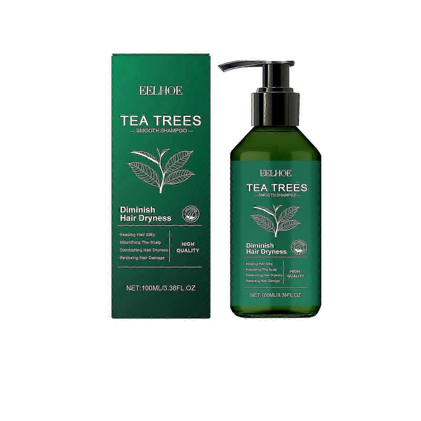 Tea Tree Shampoo - Deep Cleansing Shampoo - Relief for Dandruff and Dry Itchy Scalp - Nourishing The Scalp - Restoring Hair Damage 3.38 fl Oz