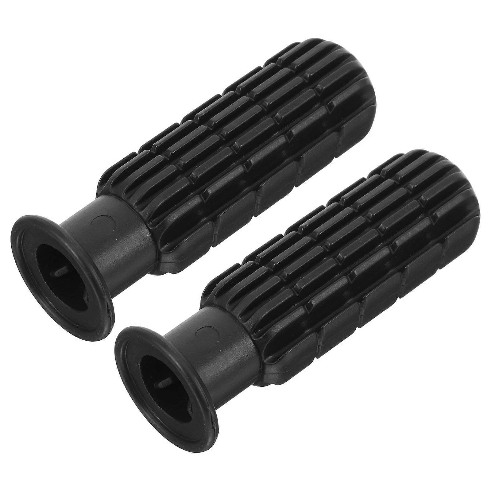 Plastic Foosball Handles Replacement 1 Pair Ergonomic Design Table Soccer Parts For Home Use Black