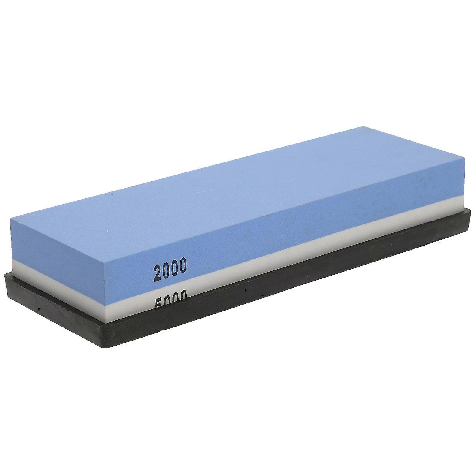 طقم أحجار شحذ متين حجر شحذ للمطبخ الأنشطة الخارجية لمطعم اكسيد الالمونيوم الأبيض 7.1×2.4×1.2 بوصة 1 عبوة