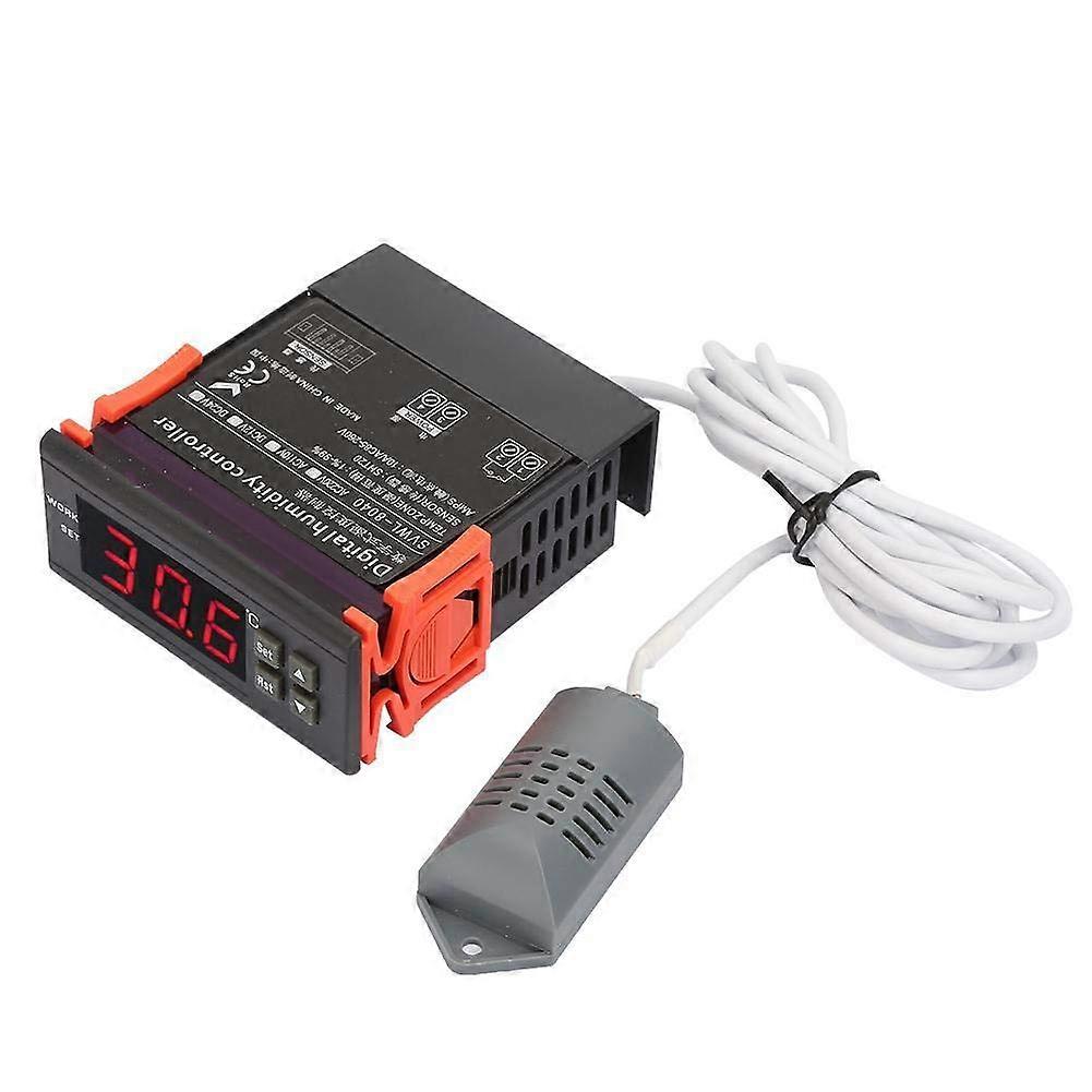 Humidity Controller SVWL-8040 220V LED Digital Air Humidity Control Meter with Temperature Sensor Probe 1%-99% RH