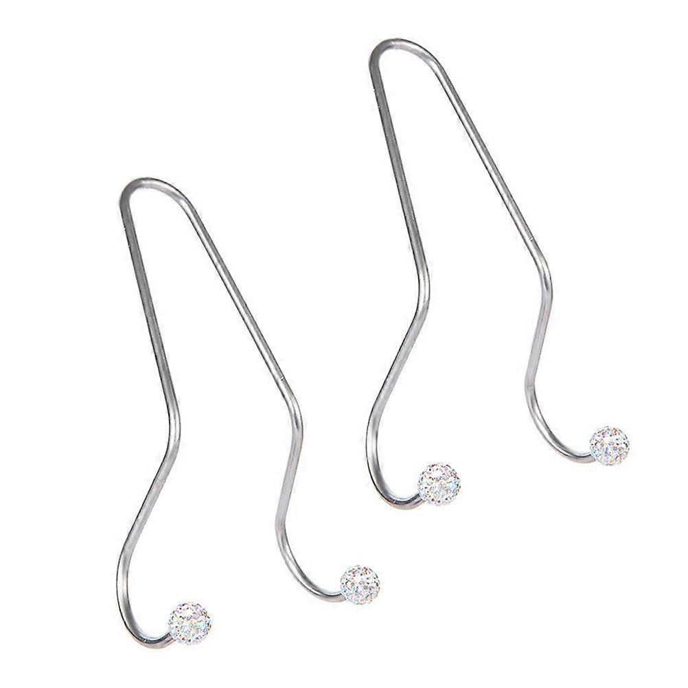 Purse Hanger For Car Headrest Space Saving Organizer For Drivers Silver 2Pcs