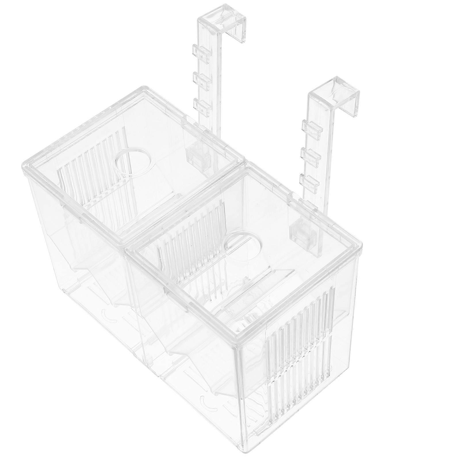 Fish Tank Breeding Case Clear Design For Aquarium Fish Improving Survival Style 1Set