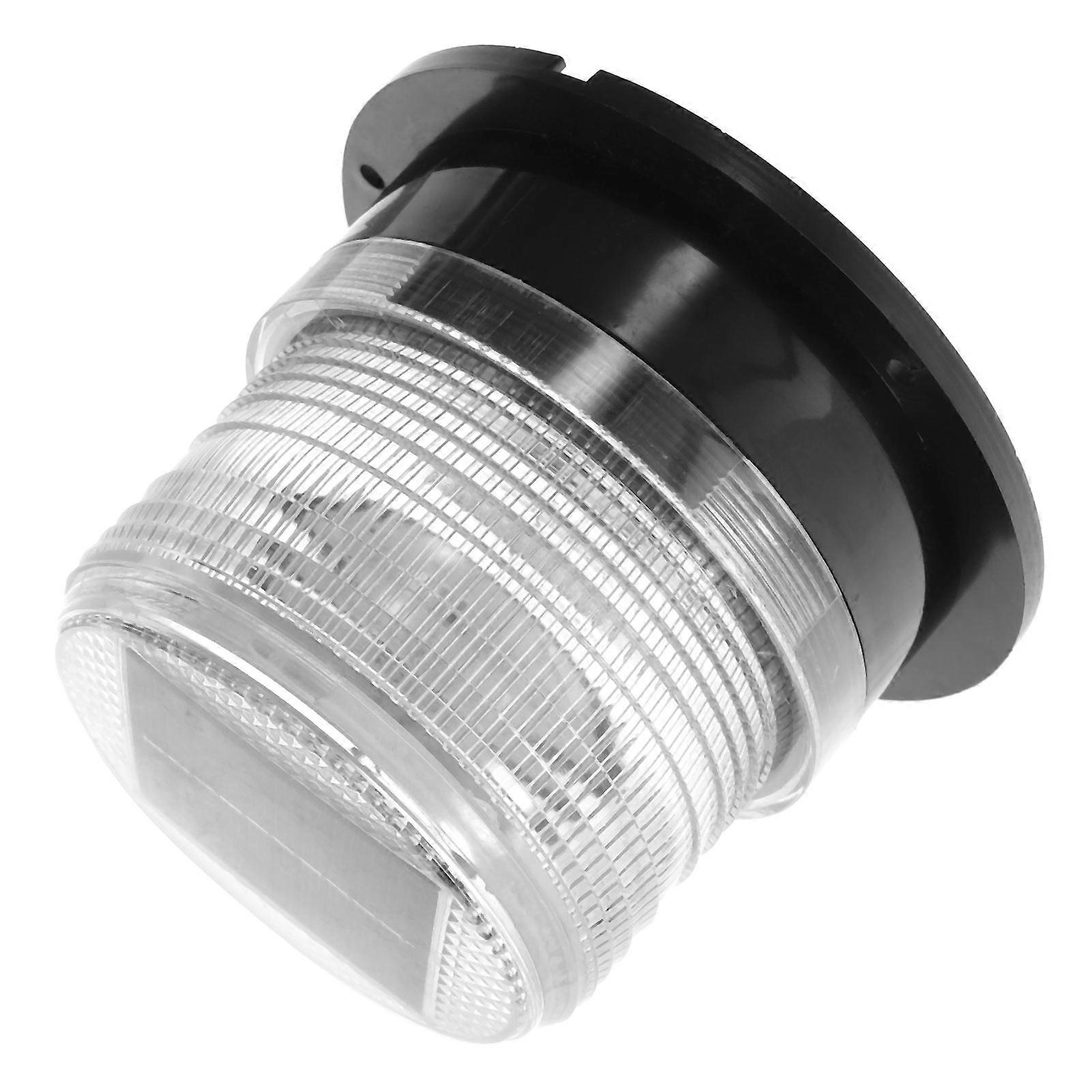Vehicle Strobe Lights Solar Powered Round Shape ABS Material Night Driving 1Pack