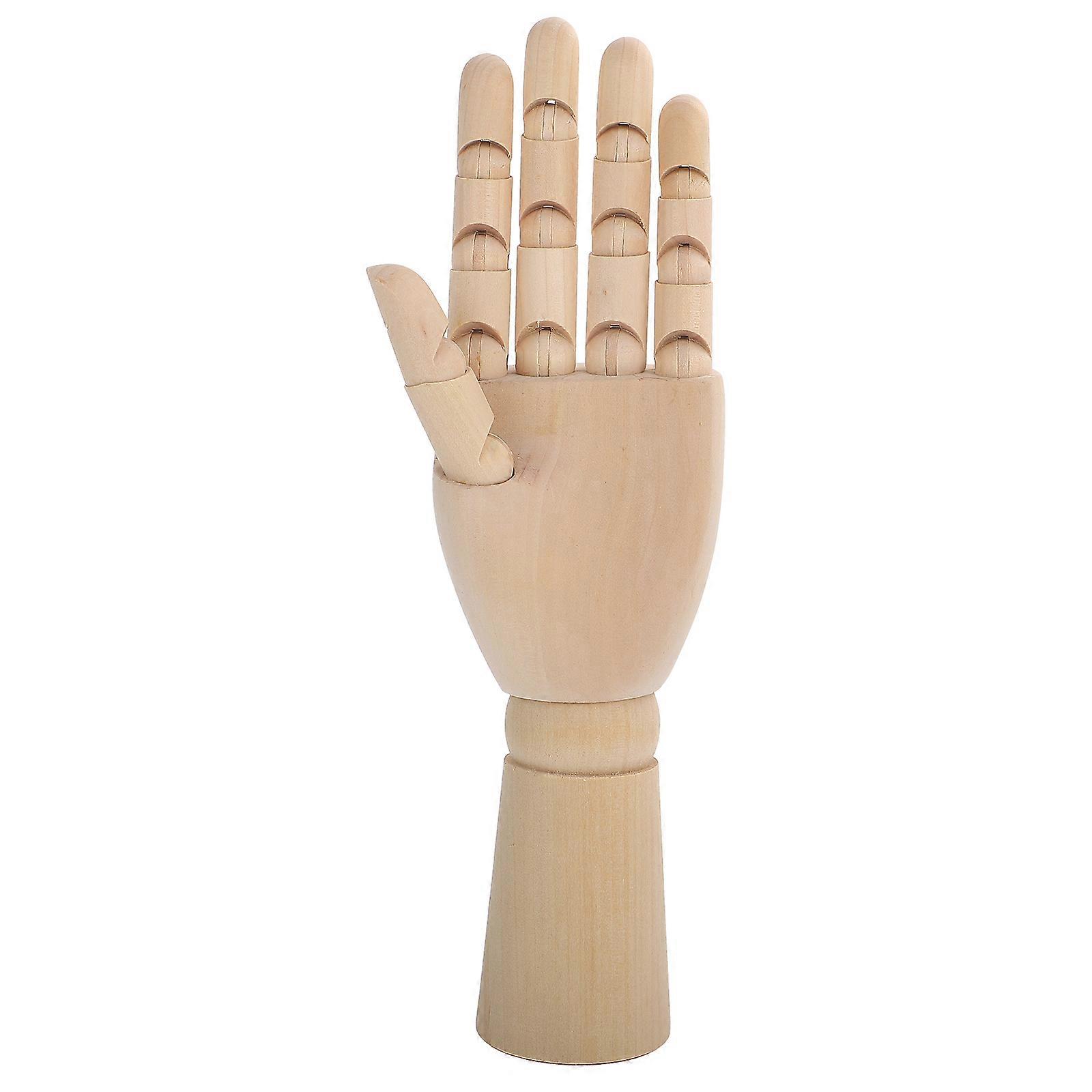 Beige Movable Joint Hand Model for Decoration with Flexible Fingers and Artistic .5 inches