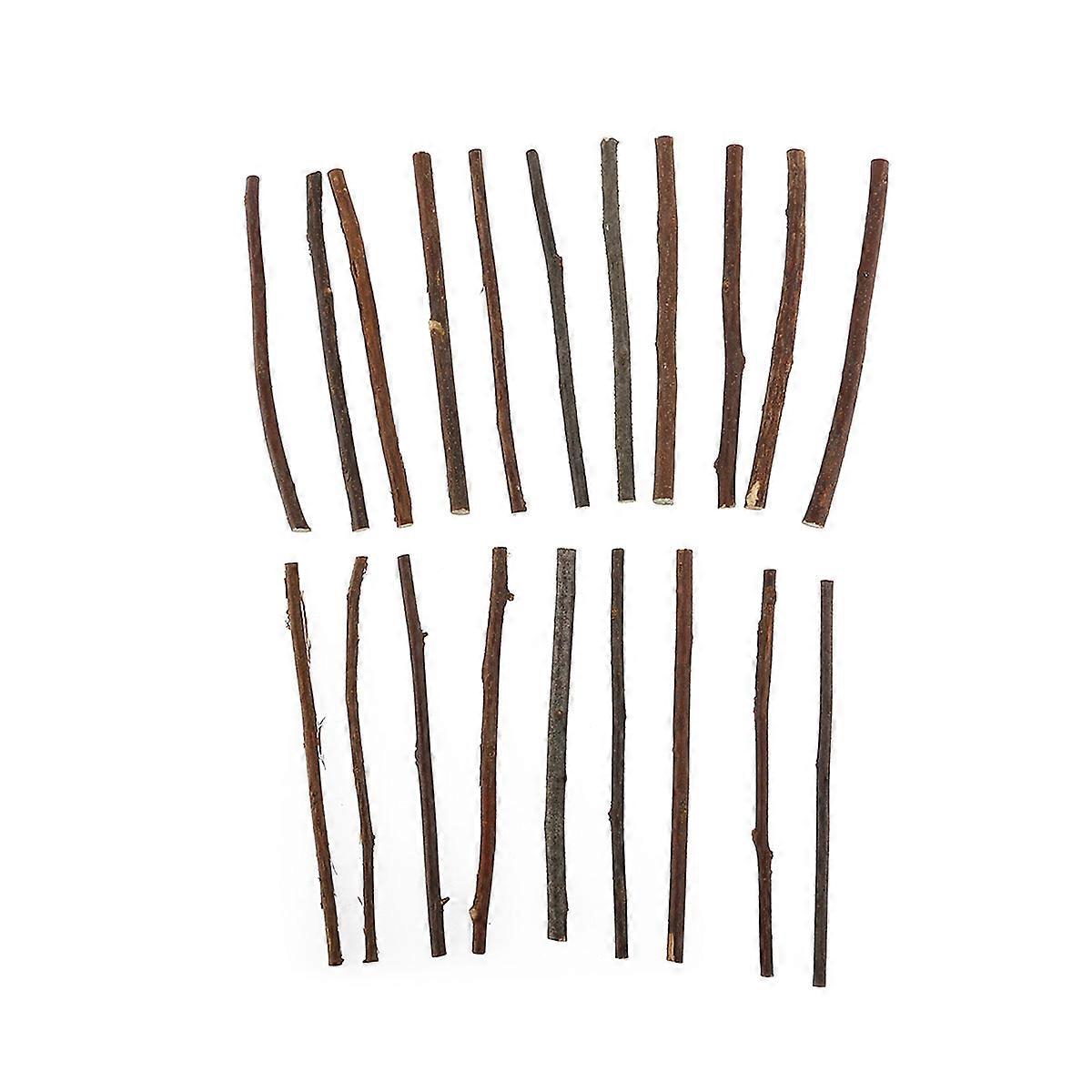 20pcs Natural Wood Log Sticks for DIY Crafts, Photo Props, and Decorations for Painting and Craft Projects