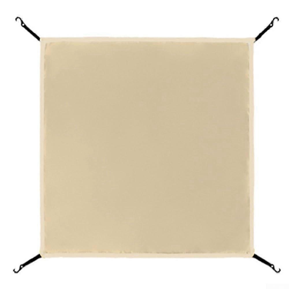 Functional waterproof tent tarp, awning with elastic bands, for camping, 56 x 56 cm, beige