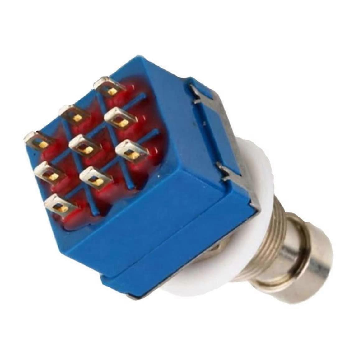 Gitarren Effektpedal 3PDT 9Pin Fußschalter True Bypass Stompbox für E-Gitarre Zubehör