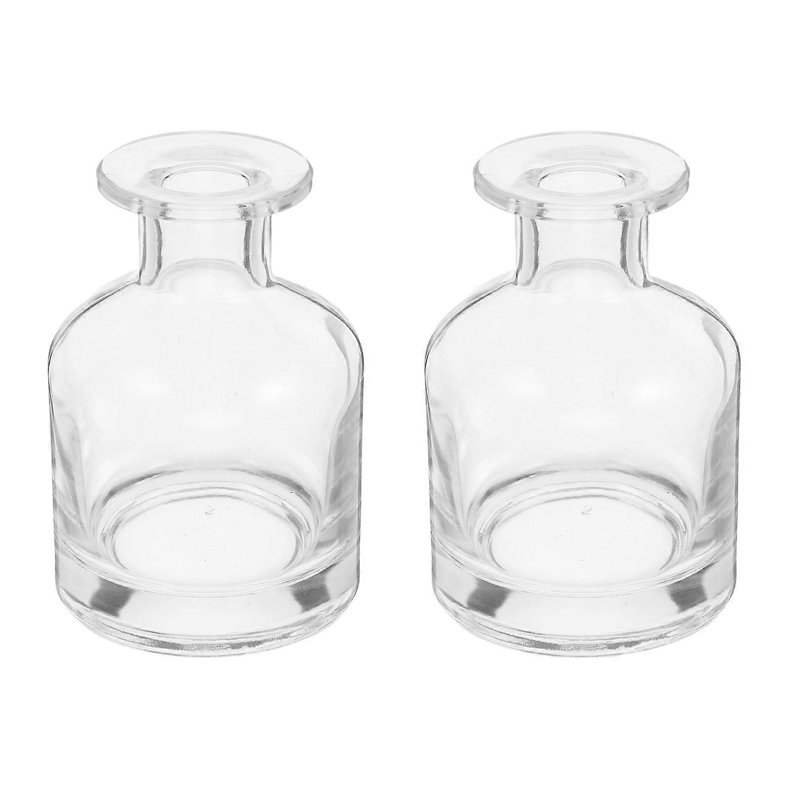 Essential Oil Container Decorative Fragrance Glass Bottle Car Use Thickened Glass Construction 150ml 2Pcs