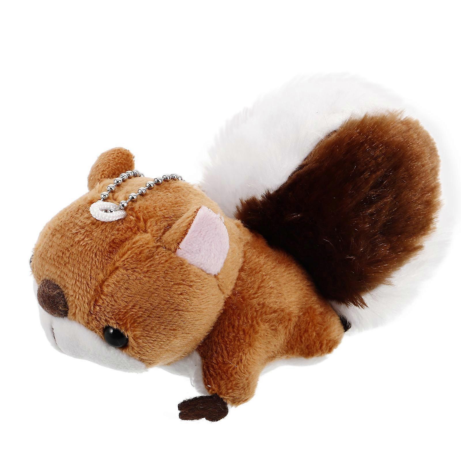 Animal Key Charm Pendant Plush Toys Pendant Special Occasions Durable Material Squirrel Design 13.00X6.50X5.50CM 1Pcs