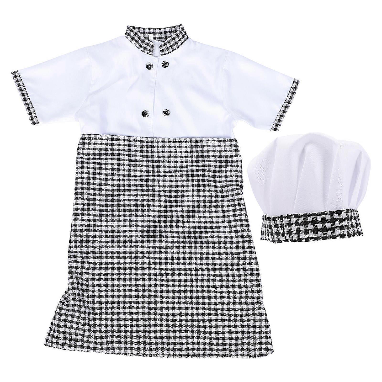 1 Set Chef Costume with Apron & Hat for Boys – Career Day, Halloween, Christmas & Pretend Play Outfit for Ages & Height