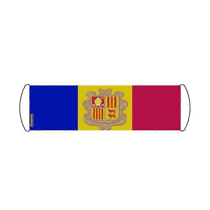 Flag - Andorra - 24 x 70 cm - Waterproof fabric - Lightweight - Double-sided print