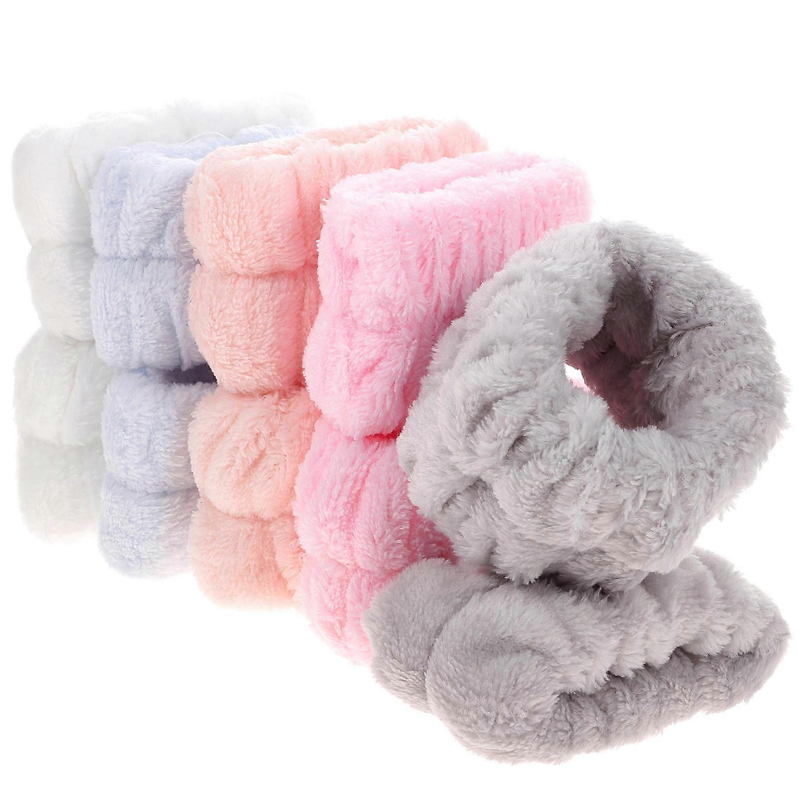 Water Absorbent Wristbands For Washing Face Women Spa Use 8X5CM Microfiber Elastic 10Pcs
