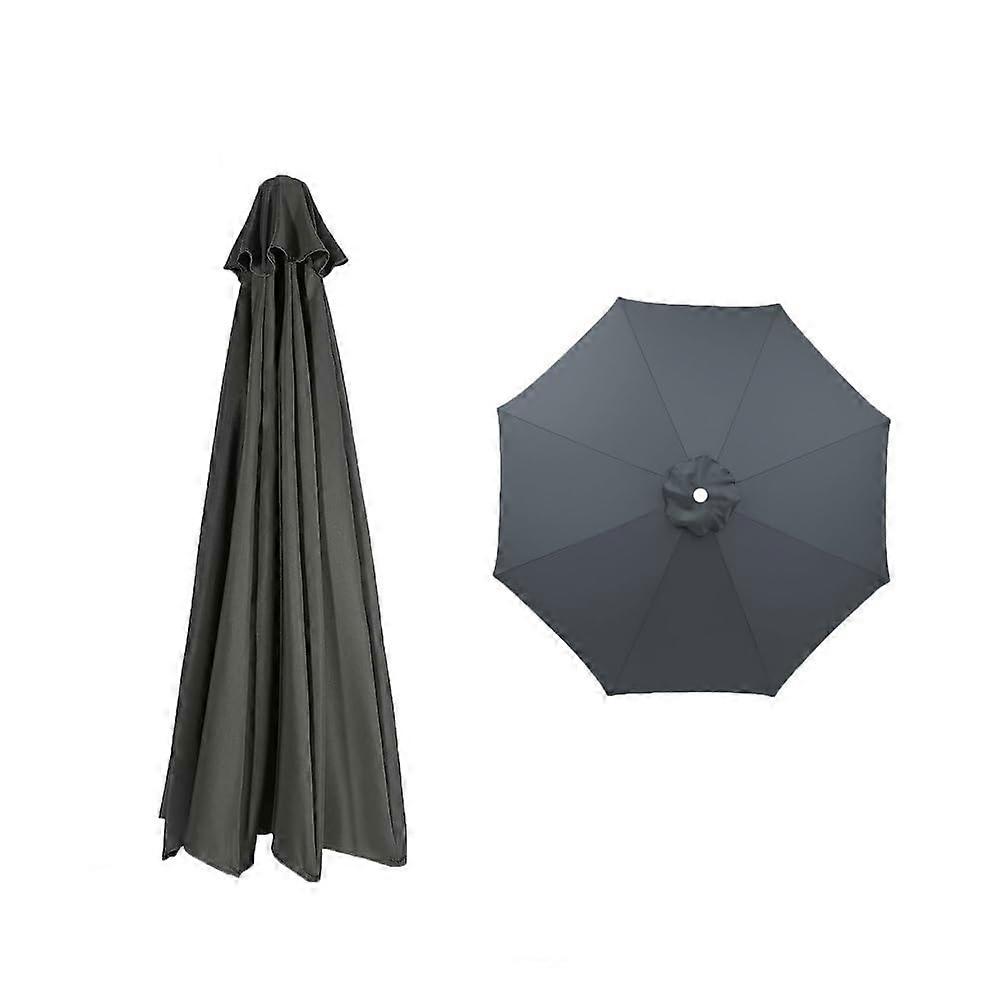 Replacement cover for sun umbrella 6 ribs 270cm Gray
