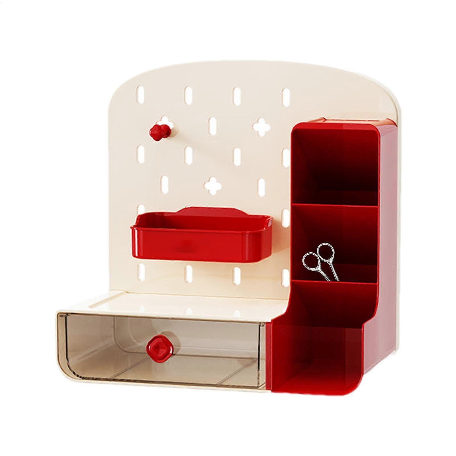 Stecktafel-Schreibtisch-Organizer Weiß, Desktop-Display für Briefpapier, Trennwand Organizer für Studenten, 2-fach Stecktafel Design