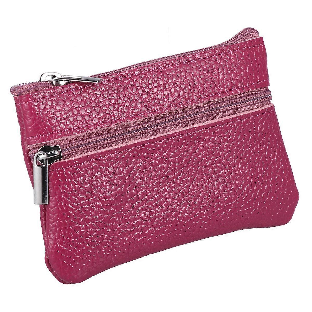 Purple Coin Purse for Women and Men with Zipper Perfect for Daily Use and Storage Coins Small Size