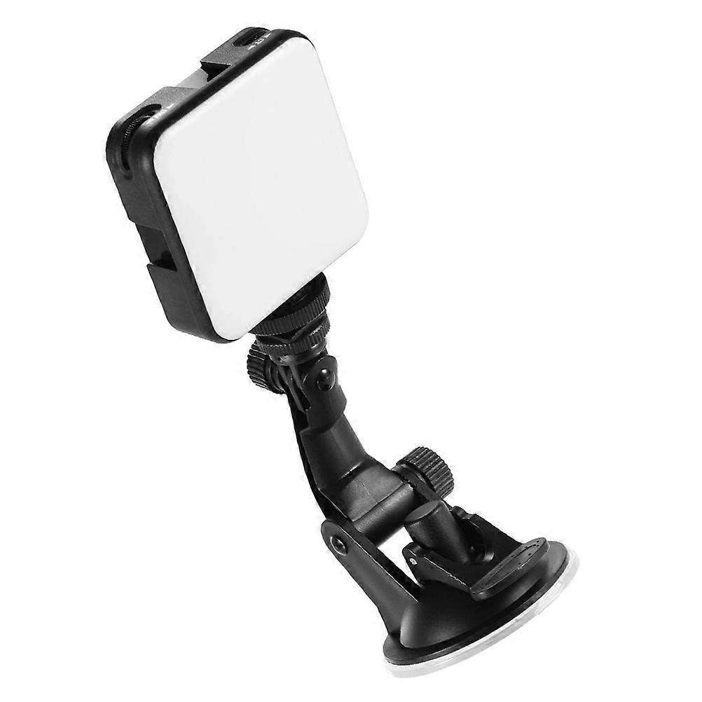 Suction Cup Light Led Camera Light For Video Recording Laptop Webcam Lamp Black Rectangular Lighting 1Pack