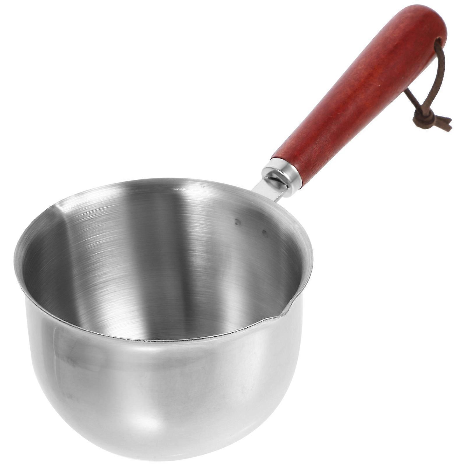 Stainless Steel Mini Saucepan with Handle – Compact Butter Warmer for Milk, Sauces, and Versatile Cooking – Easy to Clean and Store for Induction Use