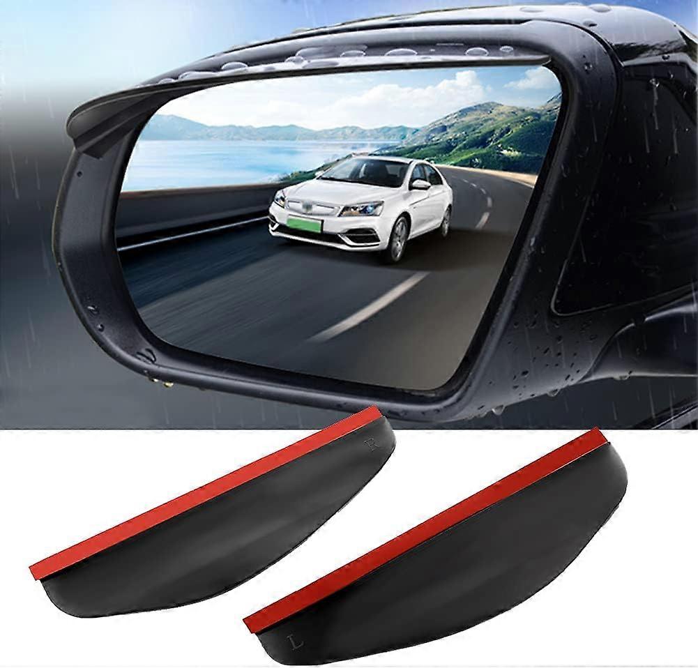 Carbon Fiber Rear View Mirror Visor Guard for Most Car  Rear View Side Mirror Rain Eyebrow A Pair Mirror Rain Visor Smoke Guard