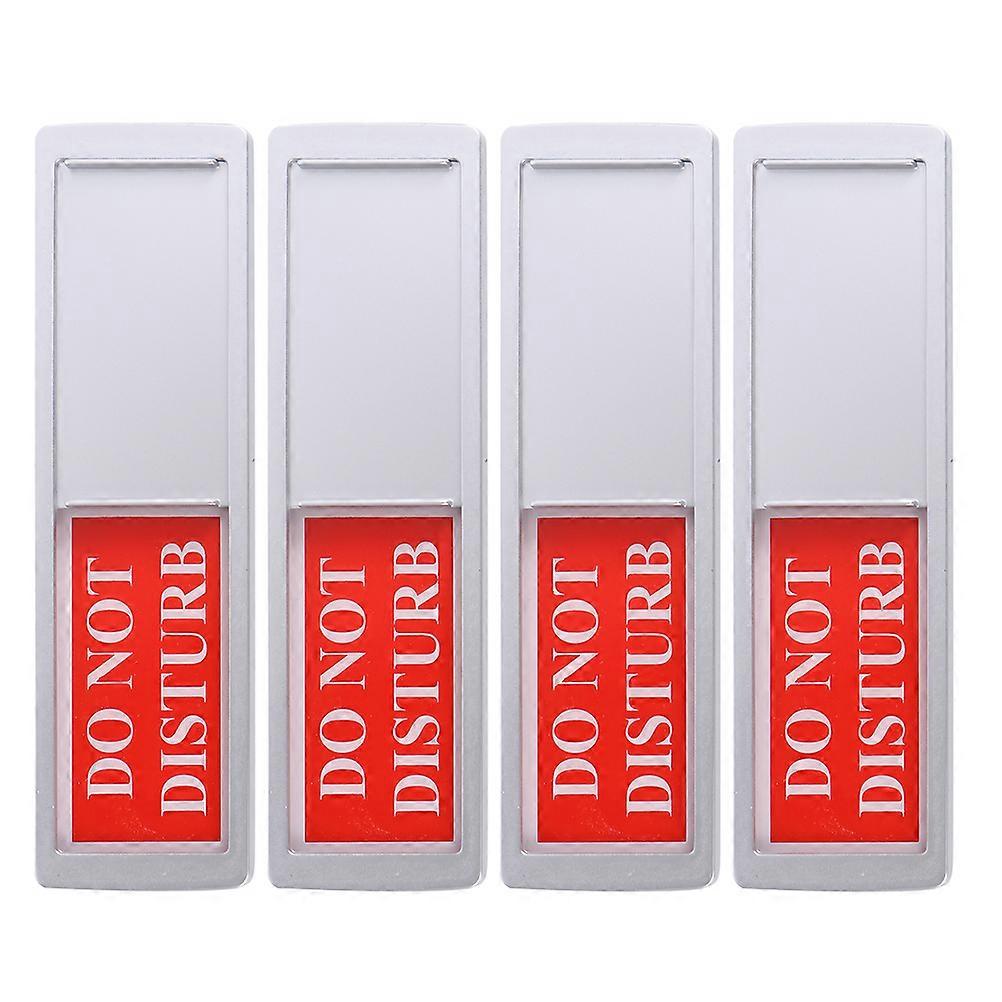 4pcs Do Not Disturb Sign Board for Office Hotel Magnetic Doorknob Signs