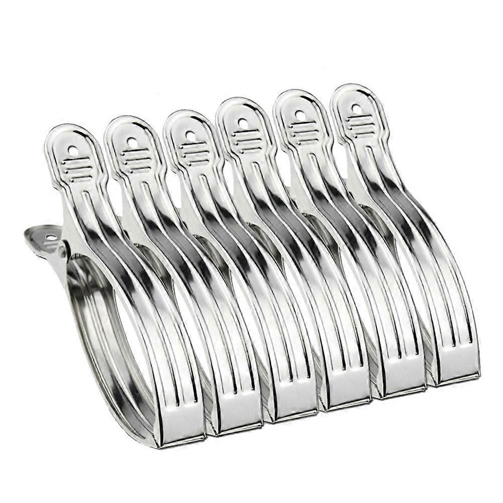 Stainless Steel Quilt Clips for Home Use Silver Smooth Grip Windproof and 12 Pieces