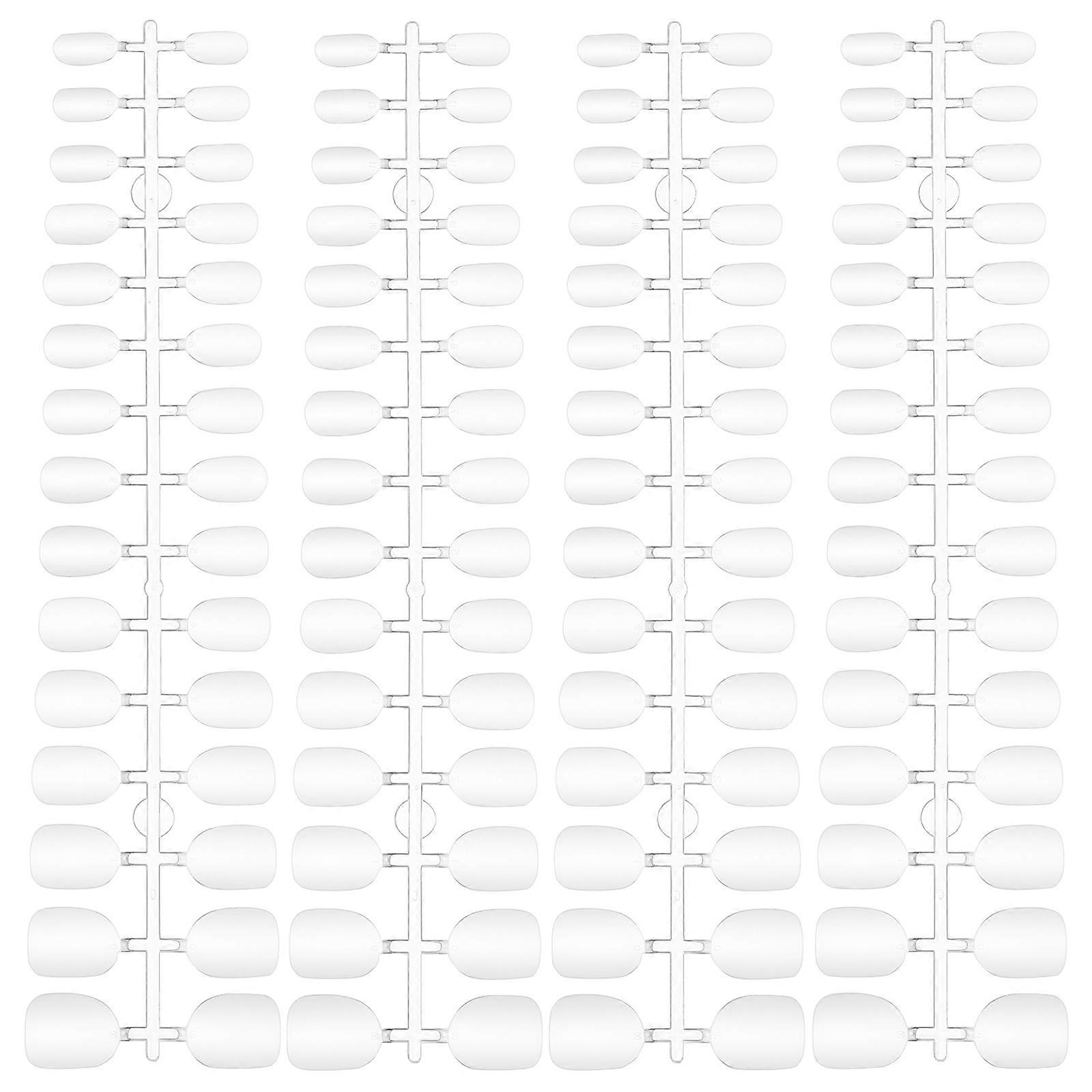 Worgeous 120 Pcs Short Full Cover Clear Nail Tips for Nail Extensions Press On False Nails DIY Home Use