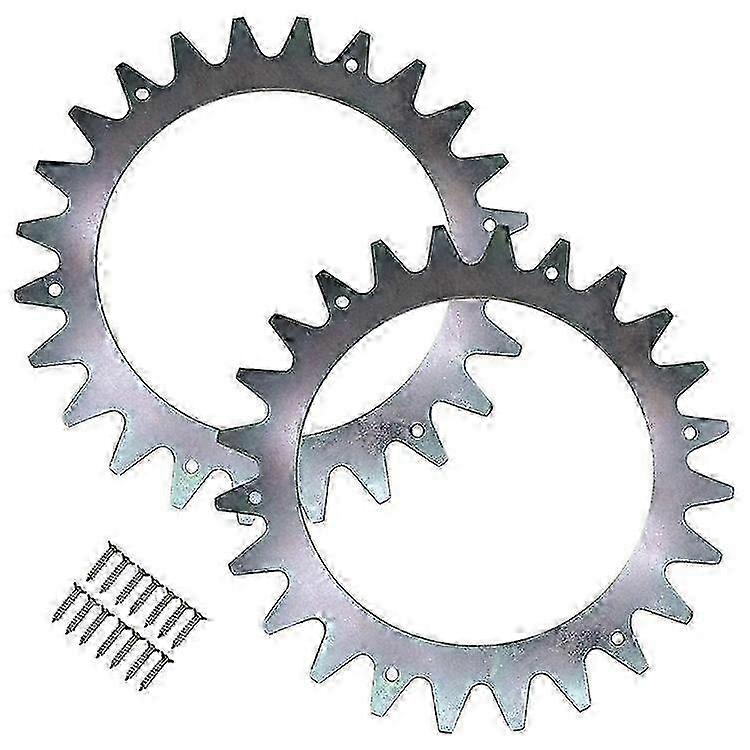 TLPA-01 Compatible For Parkside PMRA 20 -Li B2 / PMORDA 20 -Li B2 Robotic Lawnmower 2Pcs Anti Slip Spikes + 14Pcs Self-Tapping Scr hwy