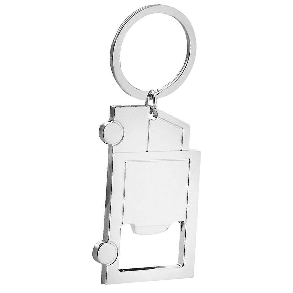 Keychain Open Bottle Meticulous Craftsmanship Unique Truck Shape Design For Men Everyday Use Durable Alloy 1Pack