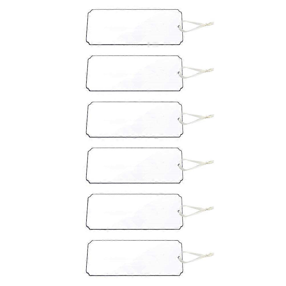 6Pcs Transparent Acrylic Reserved Signs for Wedding Seating Arrangements with Hanging Design