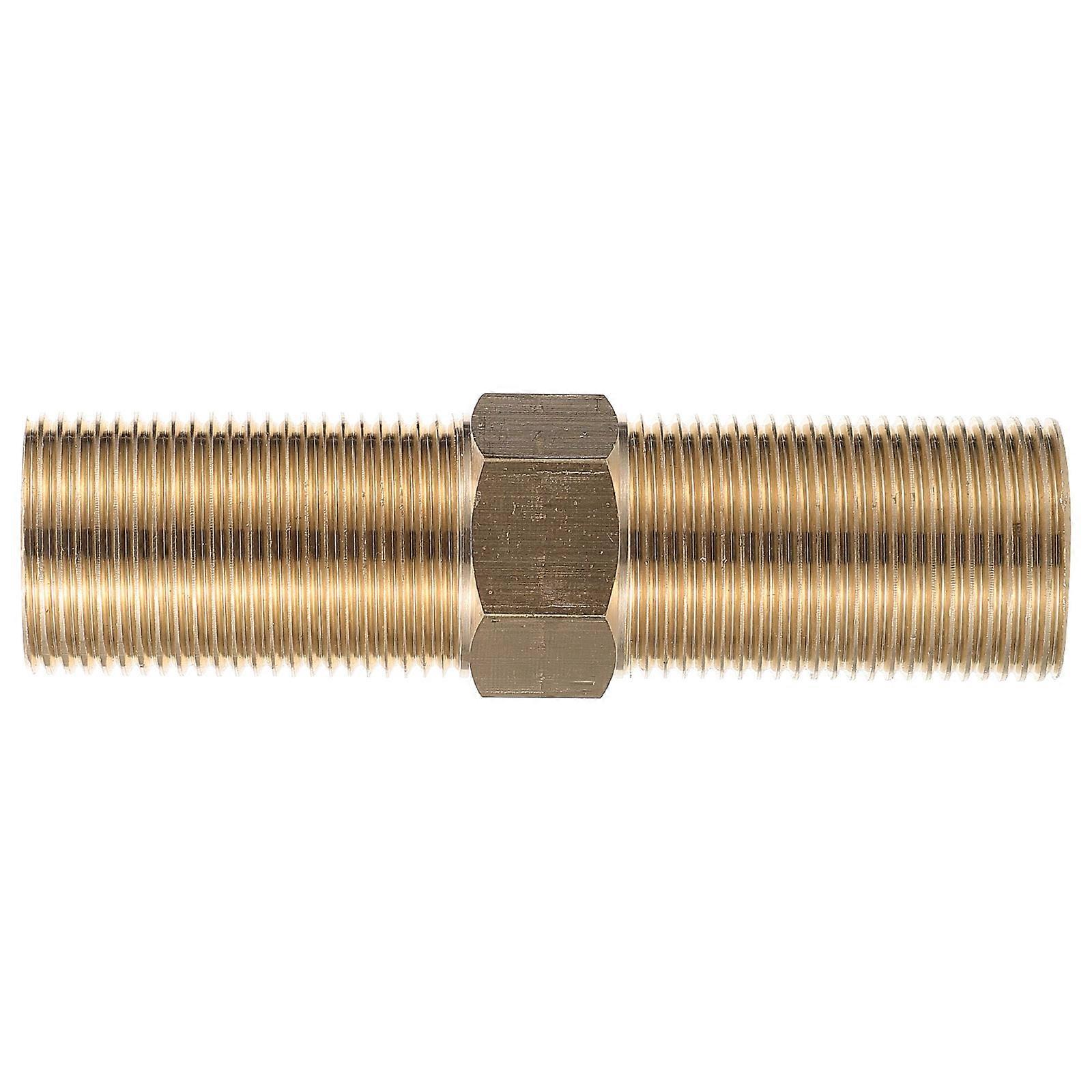 Brass Hose Connector for Connecting Use Golden Color Ensuring Secure Stable Connection