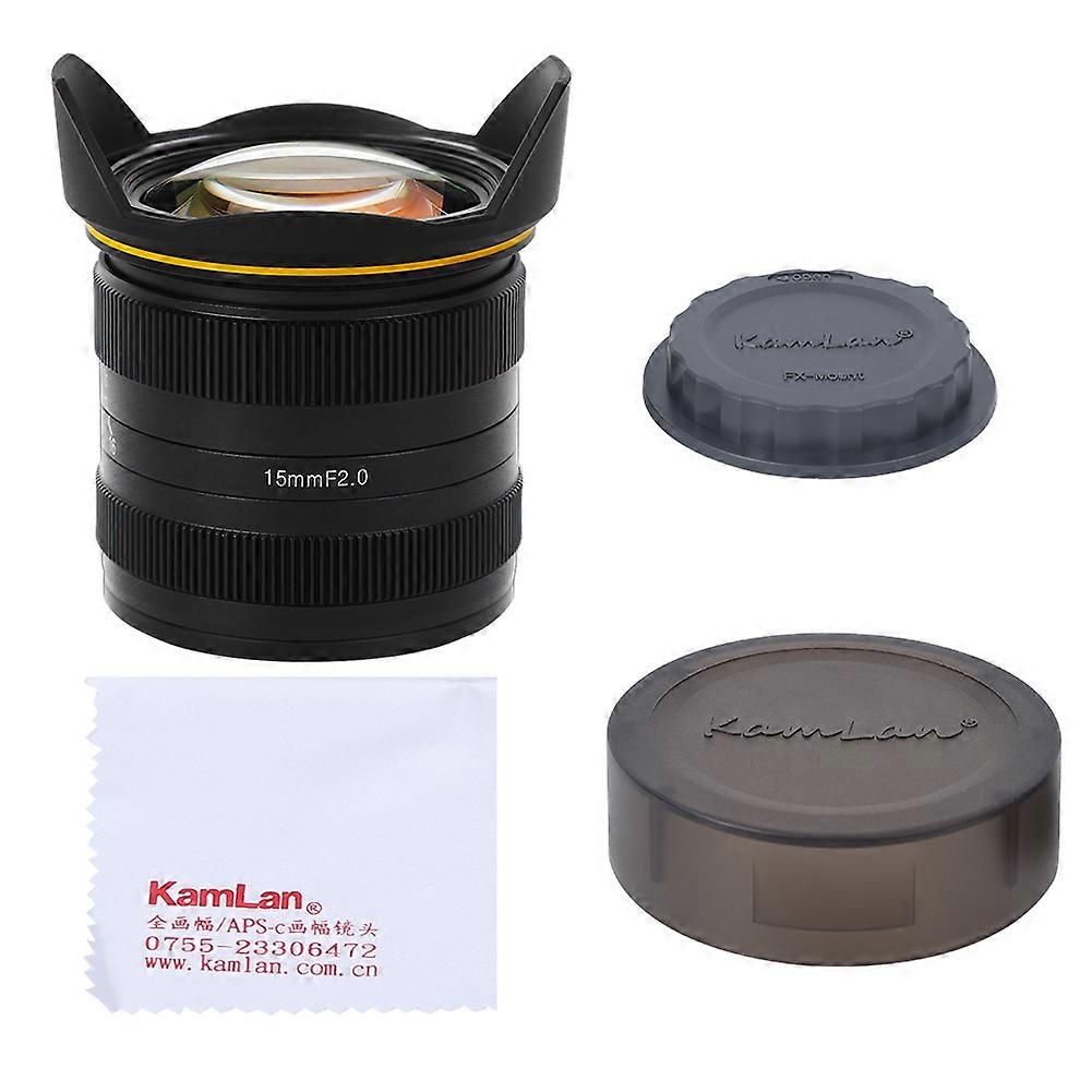 Aluminium Alloy 15mm F2.0 Wide Angle Fixed Focus APS C Frame M4/3 Mount Lens for Olympus Mirrorless Camera
