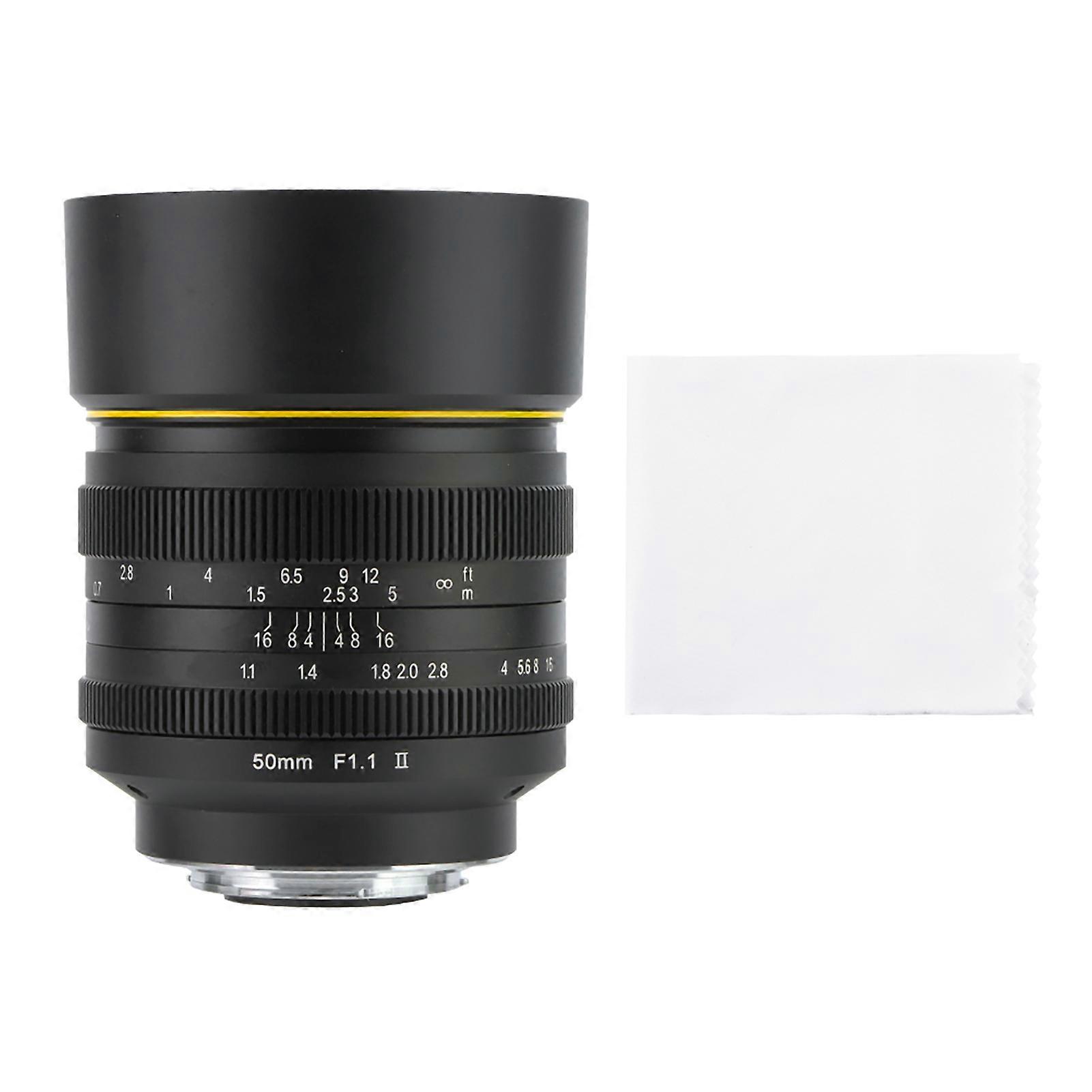 Kamlan 50mm f1.1 II APS C Large Aperture Manual Focus Lens for Mirrorless Cameras(for NEX)