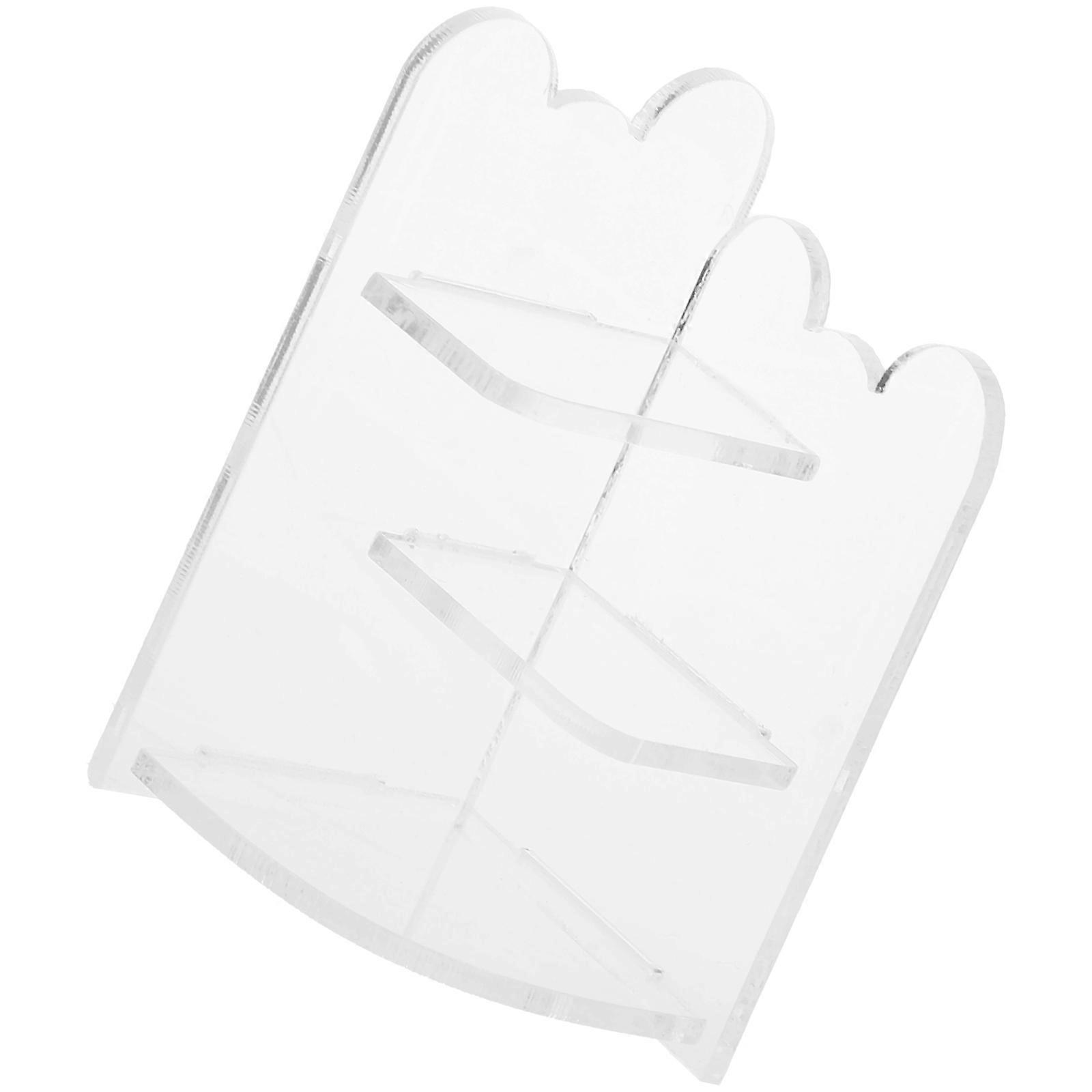 Durable Acrylic Mini Shelf for Decor Transparent Mini House Display Rack Ideal for Small Items Storage 4.5 Inches
