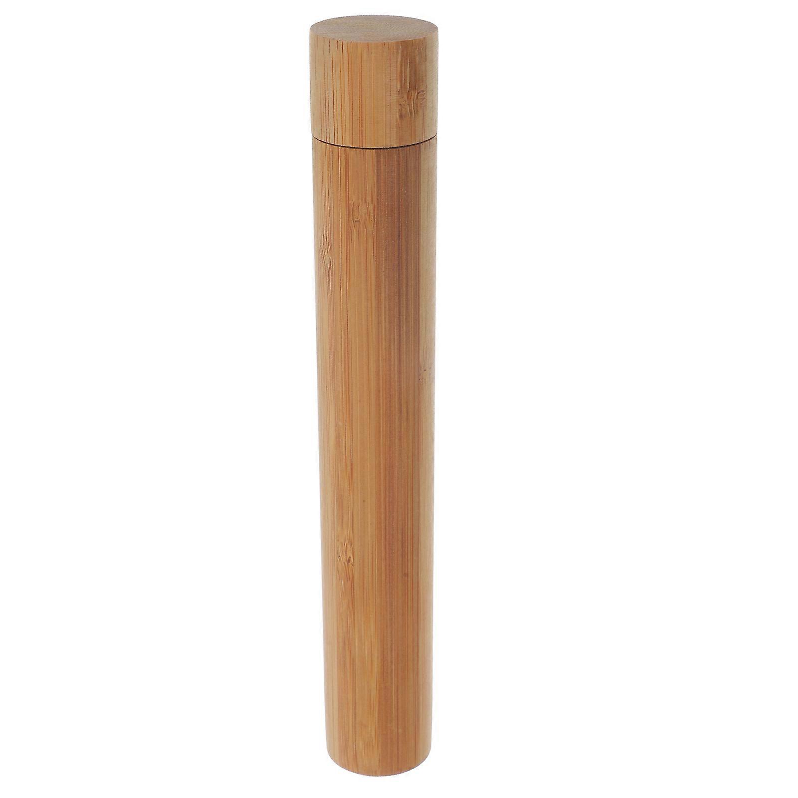 Bamboo Mailing Tube for Artwork and Documents Storage Light Brown Small Size Fits Perfectly for Home Use
