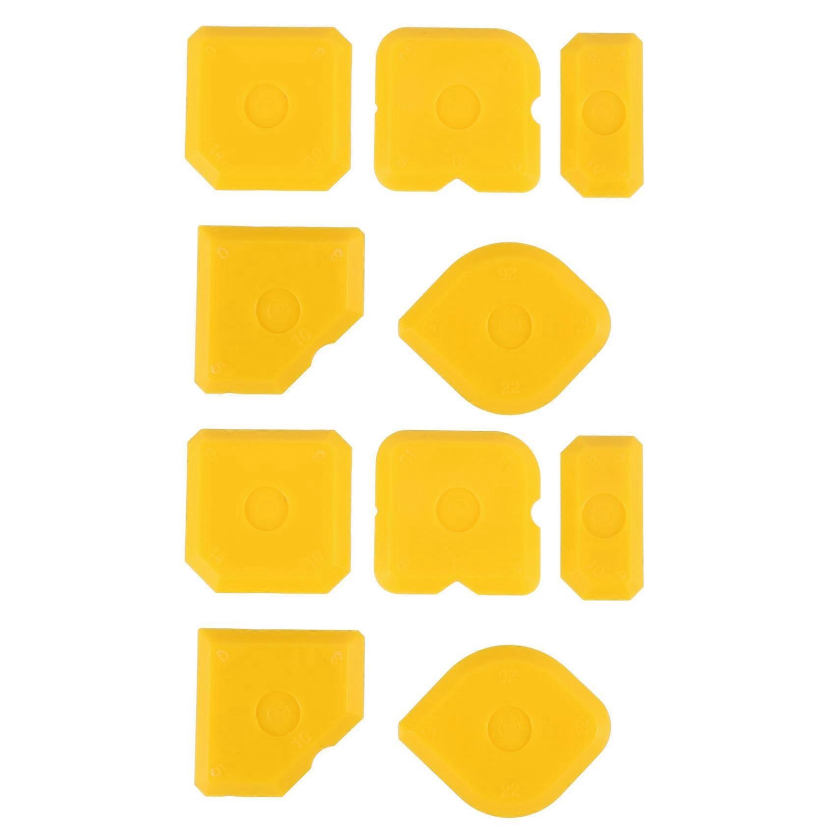 10Pcs Scraper Tool Kit Grouting Set Smoothing Trowel Grout Remover Silicone Joint Joint Filler Smoot