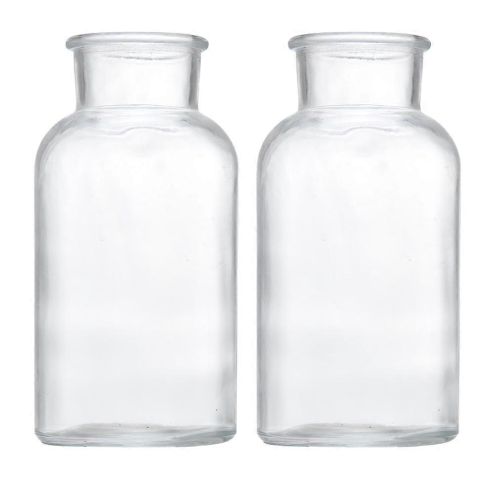 2pcs Glass Vases for DIY Decoration Reagent Bottles for Experiments