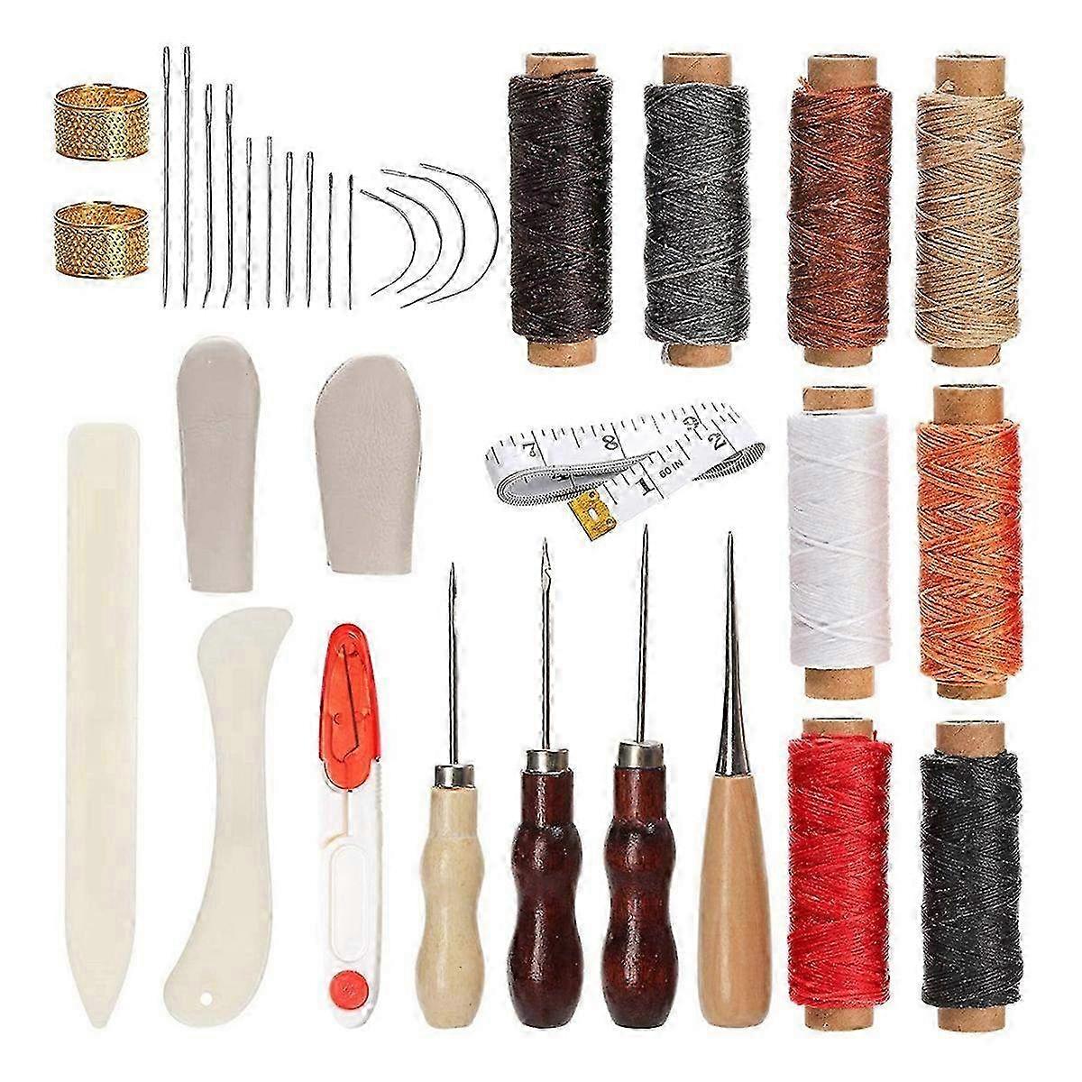 34-Piece Hand Binding Kit - Complete Tools Set for Beginners & DIY Bookbinding Projects