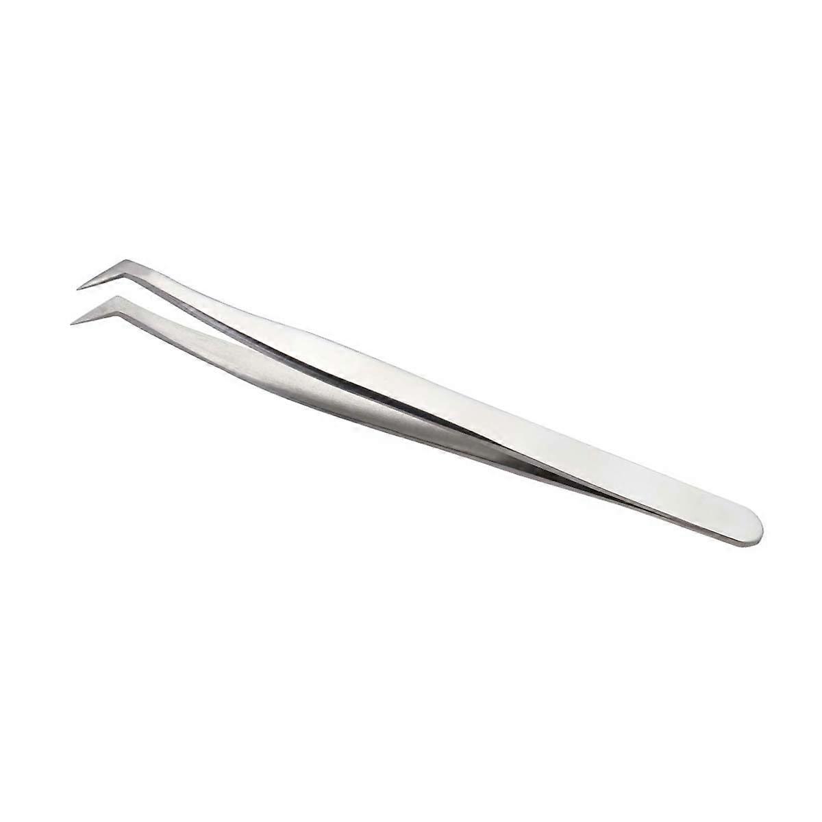 Stainless Eyelash Tweezers for Fake Lash Application – Lightweight, Easy to Use Design for Daily, Wedding, and Photoshoot Use