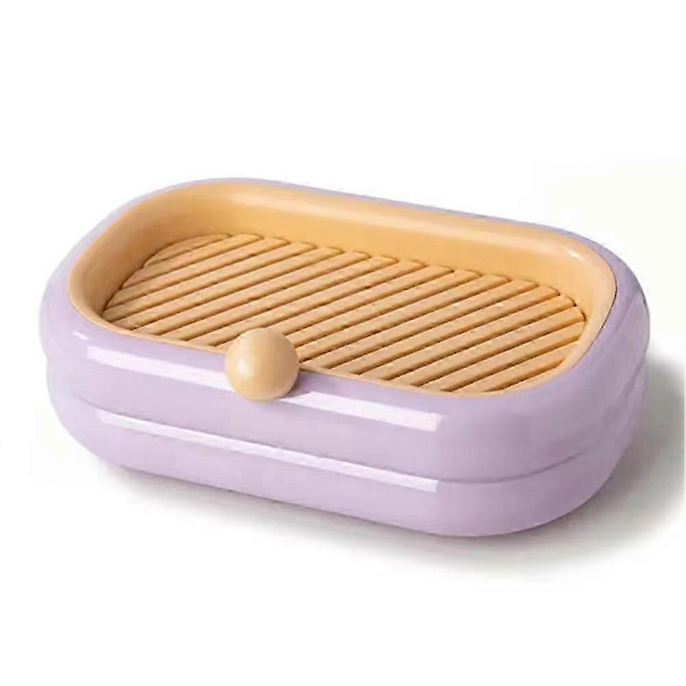 Self-Adhesive Soap Holder, Wall-Mounted Drainage Soap Box B