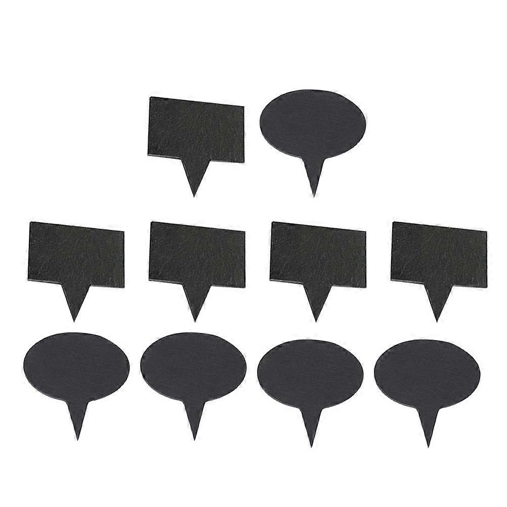 Garden Labels Tags Set For Plant Classification With Black Material Suitable For Gardeners And Bakers 10Pcs