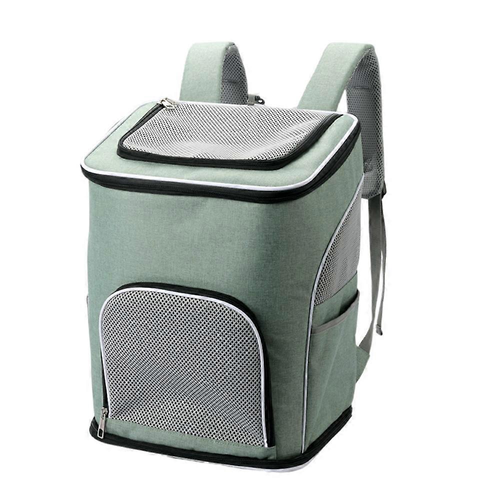 Portable Cat Backpack For Picnic 33X44X28Cm Functional Light Green 1Pack