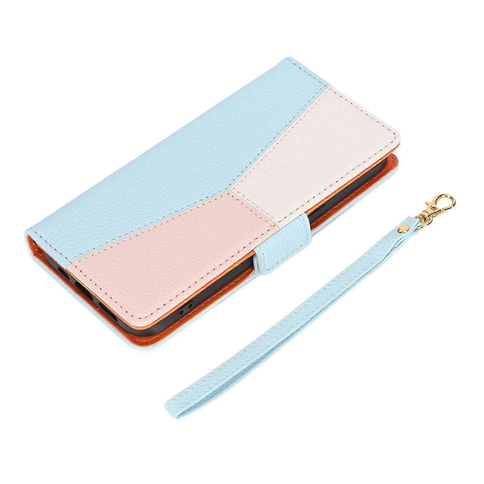Stitching Wallet Card Flip Phone Case with Magnetic Buckle for iPhone 13 - Stylish Protective Cover Shell with Card Holder����