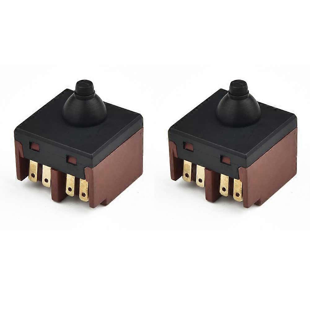 2Pcs Angle Grinder Switch Replacement Push Button Switch for Angle Grinder 100 Polisher Tools Parts