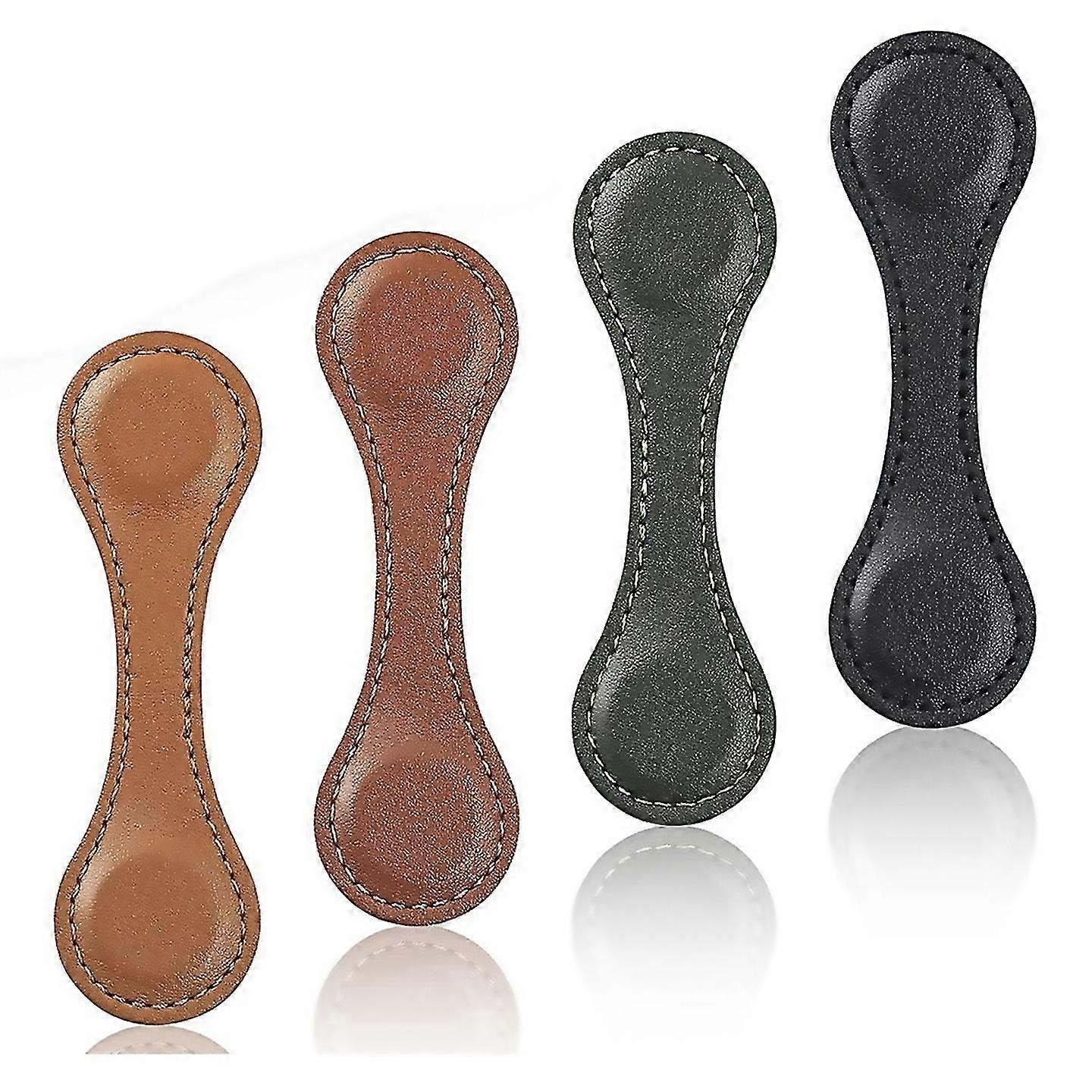 4 Pcs Magnetic Leather Bookmarks Timeless Magnetic Book Marks
