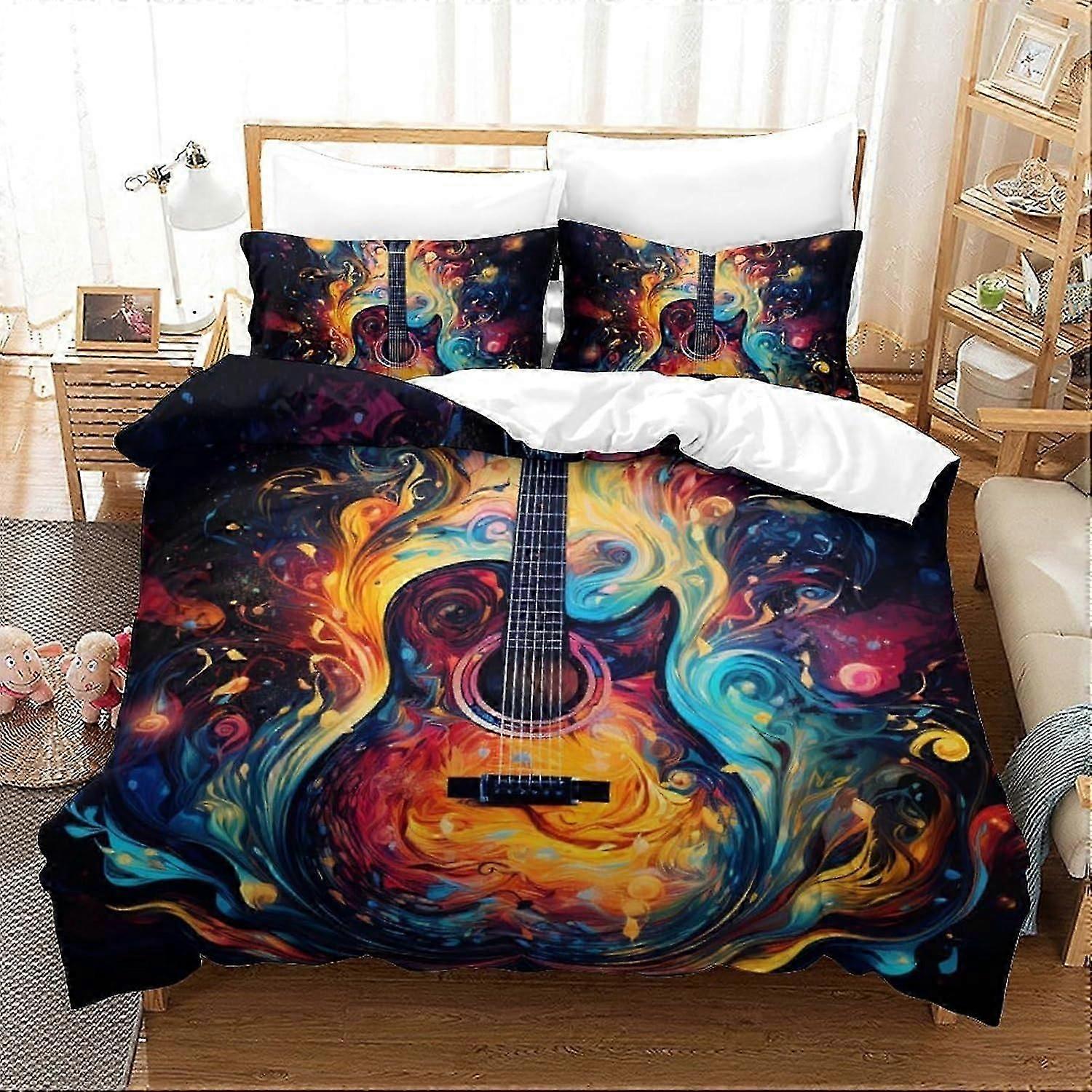 Coconut Island 3D Printed Duvet Cover Set 3 Pcs Bedding SetDuvet Quilt Cover-Easy Care Anti-Allergic Soft And Smooth With Pillow Cases for Kid Teens B