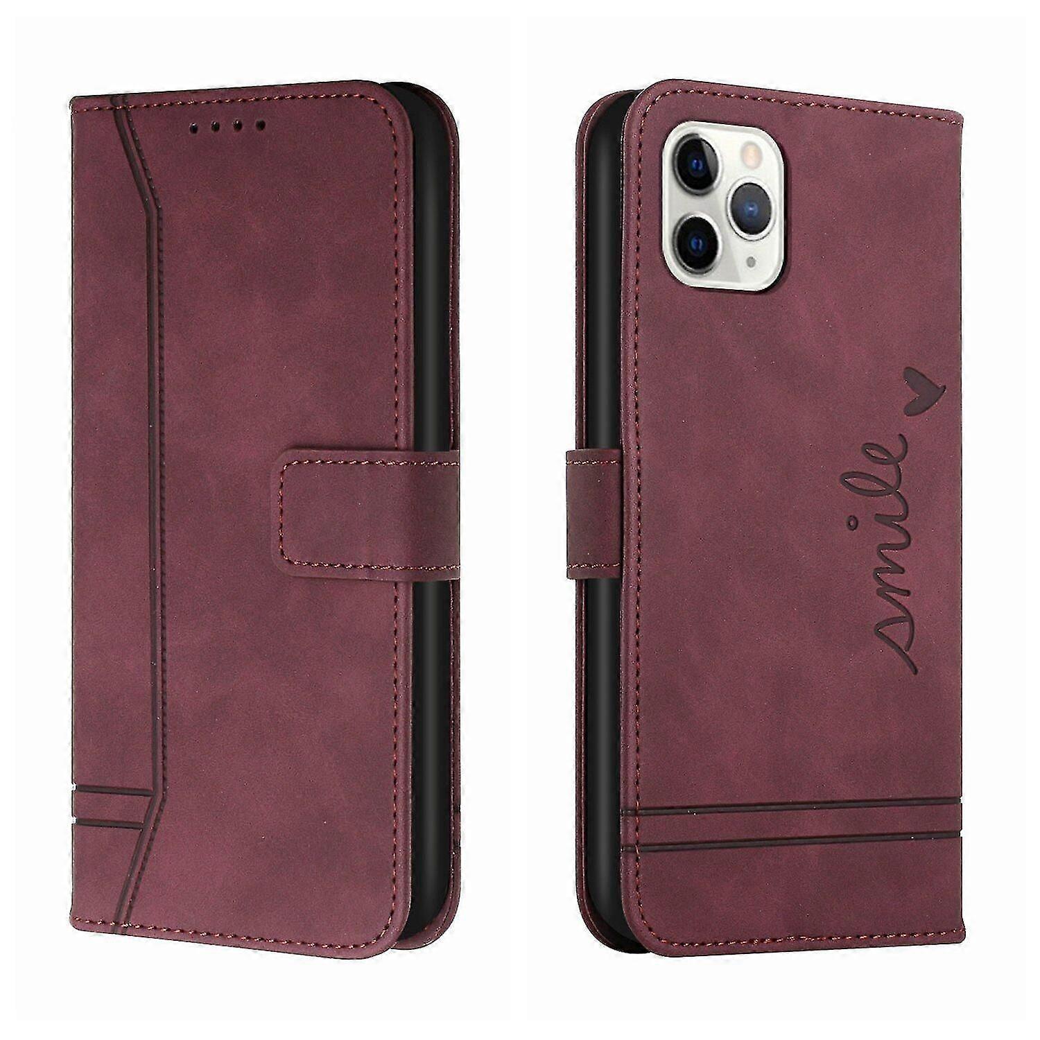 Leather Magnetic Closure Case with Flip Wallet Stand Function Cover f