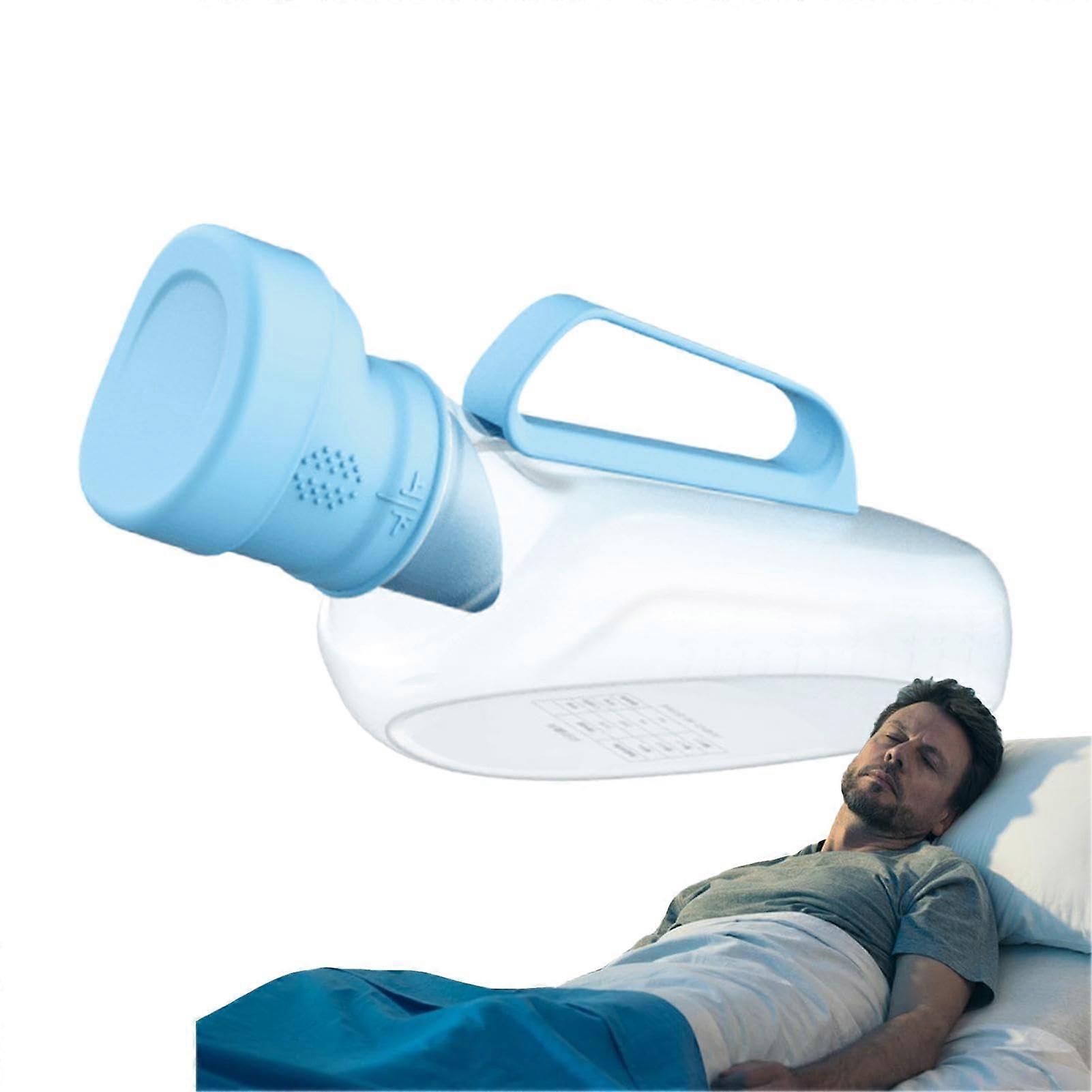Portable Urinal Bottle, 1200ml SpillProof Pee Container for Outdoor Use